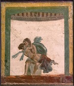 RÃ¶misch-pompejanische Wandmalerei - Amor und Psyche