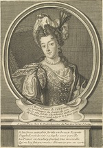 Desrochers, Étienne-Jehandier - Porträt von Madeleine de Scudéry (1607-1701)