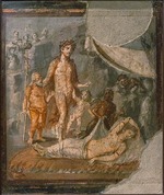 RÃ¶misch-pompejanische Wandmalerei - Theseus findet Ariadne am Strand von Naxos