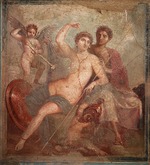 Römisch-pompejanische Wandmalerei - Mars und Venus