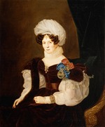 Riss, François Nicolas - Porträt von Fürstin Tatiana Wassiljewna Golizyna (1783-1841)