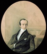 Petzold, August Friedrichowitsch - Porträt von Fürst Wladimir Fjodorowitsch Odojewski (1803-1869)