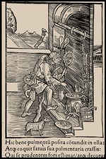 Unbekannter Künstler - Illustration für das Buch Das Narrenschiff von Sebastian Brant