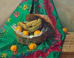Vallotton, Felix Edouard - Korb mit Mandarinen und Bananen