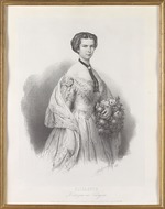 Hanfstaengl, Franz - Porträt von Kaiserin Elisabeth von Österreich