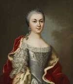 Fiedler, Johann Christian - Porträt von Prinzessin Marie Luise Albertine von Hessen-Darmstadt (1729-1818)