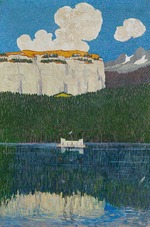 Giacometti, Giovanni - Panorama von Flims. Triptychon, rechte Tafel