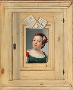 Juncker, Justus - Trompe l'oeil mit dem Bildnis einer jungen Frau