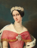 Unbekannter Künstler - Porträt von Großfürstin Alexandra Iosifowna von Sachsen-Altenburg (1830-1911)