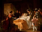 Ménageot, François-Guillaume - Der Tod von Leonardo da Vinci in den Armen von Franz I.