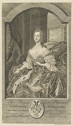 Bernigeroth, Johann Martin - Porträt der Kaiserin Katharina II. (1729-1796)