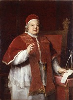 Batoni, Pompeo Girolamo - Porträt von Papst Clemens XIII. (1693-1769)