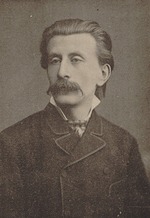 Unbekannter Fotograf - Porträt von Pianist und Komponist Moritz Moszkowski (1854-1925)