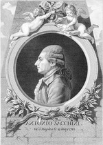 Cathelin, Louis-Jacques - Porträt von Komponist Antonio Sacchini (1730-1786)