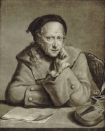 Pether, William - Porträt von Violinist und Komponist Carlo Tessarini (1690-1766) 