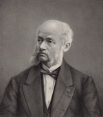 Unbekannter Künstler - Porträt von Violinist und Komponist Henri Vieuxtemps (1820-1881)