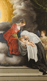 Gentileschi, Orazio - Madonna und Kind mit der Heiligen Franziska von Rom