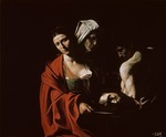 Caravaggio, Michelangelo - Salome mit dem Kopf des Johannes des Täufers