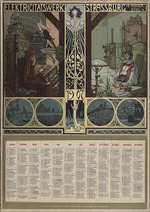 Schnug, Léo - Elektrizitätswerk Strassburg. Kalender für das Jahr 1907