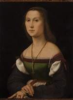 Raffael (Raffaello Sanzio da Urbino) - Bildnis einer jungen Frau (La Muta)