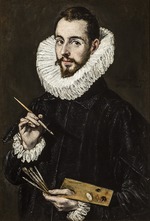 El Greco, Dominico - Porträt von Jorge Manuel Theotokopoulos (1578-1631)