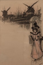 Roedel, Auguste - Moulin de la Galette (Studie)