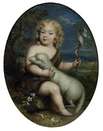 Unbekannter Künstler - Louis Alexandre de Bourbon, comte de Toulouse (1678-1737) als Johannes der Täufer