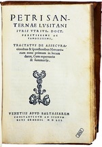 Historisches Objekt - Tractatus de assecurationibus - die erste versicherungsrechtliche Abhandlung