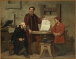 Seghers, Corneille - Die Erfindung der Buchdruckerkunst (oder Gutenberg bei der Arbeit)