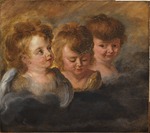 Rubens, Pieter Paul - Drei Engelsköpfe in den Wolken