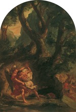 Delacroix, Eugène - Jakobs Kampf mit dem Engel