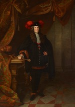 Auerbach, Johann Gottfried - Porträt von Karl VI. (1685-1740), römisch-deutscher Kaiser und Erzherzog von Österreich