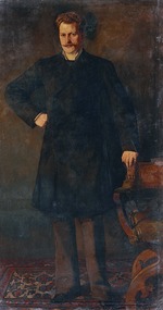 Trübner, Heinrich Wilhelm - Porträt von Opernsänger Theodor Reichmann (1849-1903) 