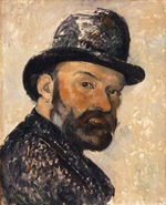 Cézanne, Paul - Selbstbildnis mit Bowlerhut