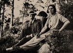 Unbekannter Fotograf - Rainer Maria Rilke mit dem jungen Balthus und seiner Mutter Baladine Klossowska