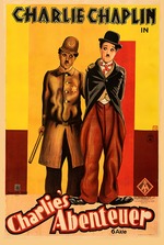 Unbekannter Künstler - Filmplakat Der Abenteurer (The Adventurer) von Charlie Chaplin