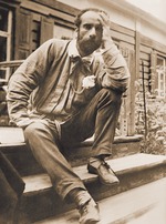 Unbekannter Fotograf - Isaak Iljitsch Lewitan (1860-1900) in Babkino