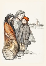 Steinlen, Théophile Alexandre - L'Aisne dévastée. Oeuvre de guerre pour la reconstitution des foyers détruits