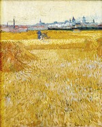 Gogh, Vincent, van - Weizenfeld mit Blick auf Arles (Die Erntearbeiter) 