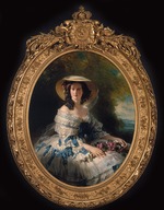Winterhalter, Franz Xavier - Porträt von Eugénie de Montijo (1826-1920), Kaiserin der Franzosen