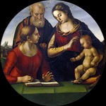 Signorelli, Luca - Die Heilige Familie mit einer Heiligen