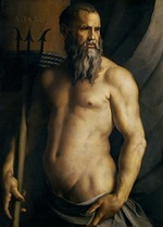 Bronzino, Agnolo - Porträt von Andrea Doria als Neptun 