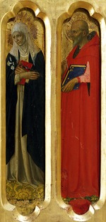 Angelico, Fra Giovanni, da Fiesole - Die Heiligen Katharina von Siena und Hieronymus (Vom Triptychon von Perugia)
