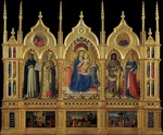 Angelico, Fra Giovanni, da Fiesole - Maria mit Kind und Heiligen (Triptychon von Perugia)