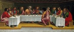 Signorelli, Luca - Das letzte Abendmahl. (Die Beweinung Christi, Predella)