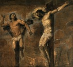 Tizian - Christus am Kreuz mit dem guten Schächer