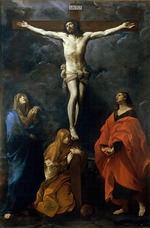 Reni, Guido - Christus am Kreuz, mit Maria, Johannes und Maria Magdalena
