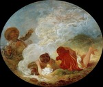 Fragonard, Jean Honoré - Milchmädchen Perrette und der Milchtopf (Die Fabel von La Fontaine)