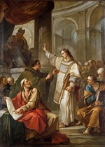 Natoire, Charles Joseph - Heiliger Stephanus vor dem Synhedrion