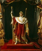 David, Jacques Louis - Porträt von Napoleon I. im kaiserlichen Gewande